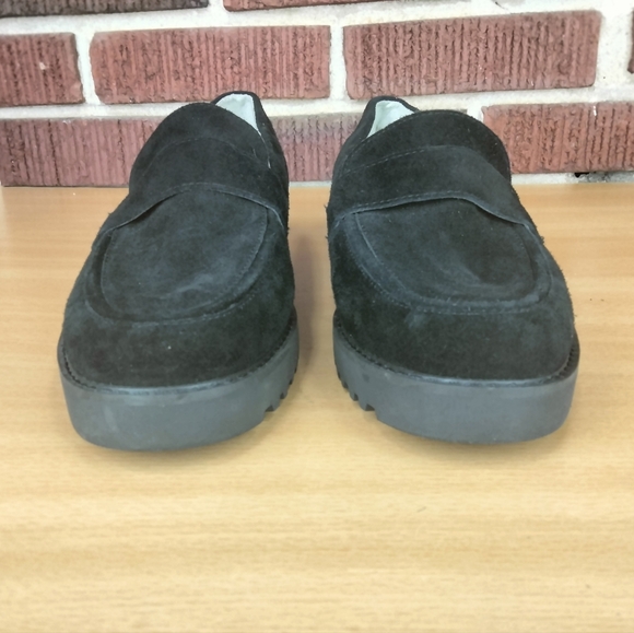 NWOT Franco Sarto Carol 3 Genuine Suede Loafers in Black Sz. 9.5 - Picture 6 of 13